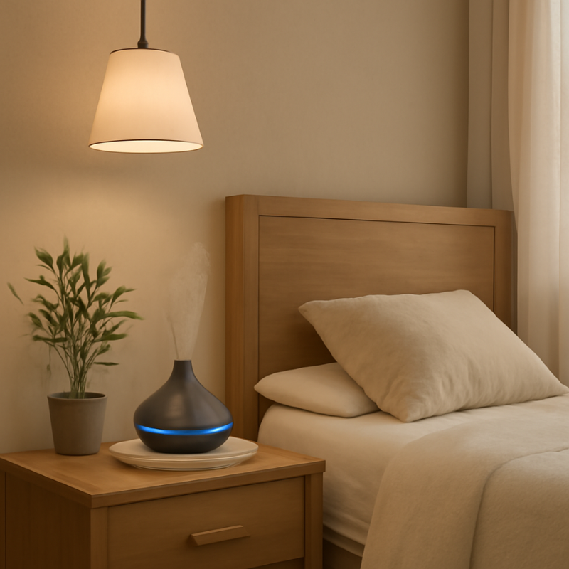 Diffuseur en bois d'huiles essentielles 550ml + Télécommande